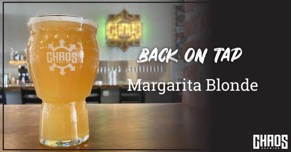 Hot day? Cold beer. Margarita Blonde is back on tap!