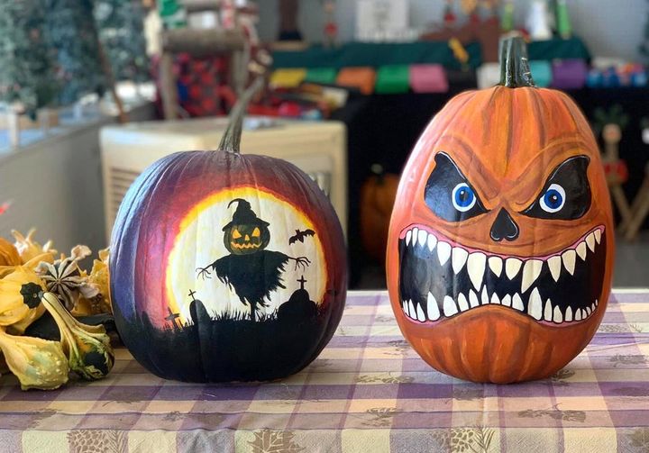 It’s not too late to join us for Family Friendly Pumpkin Painting!  See you from