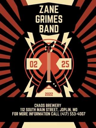 Three Fridays out from Zane Grimes Music! Save the date and join us February 25t